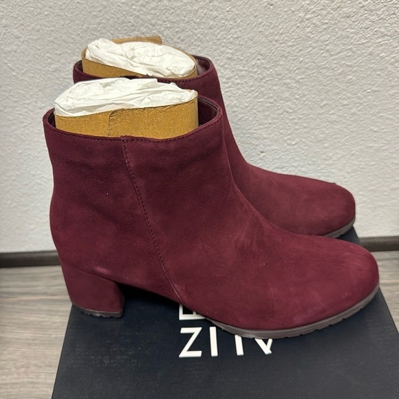 Naturalizer Bay Waterproof Bootie in Cabernet Sauvignon Suede - Picture 6 of 10